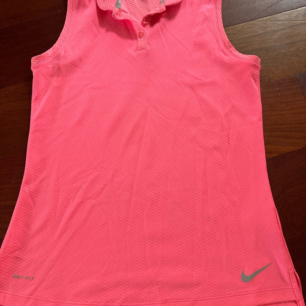 Nike Golf Pink Dri-FIT Polo